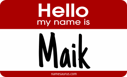 Hello my name is Maik png download
