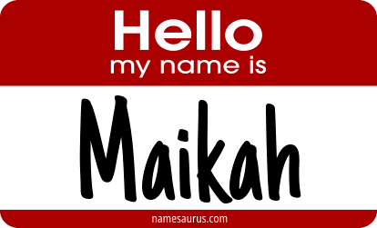 Hello my name is Maikah png download