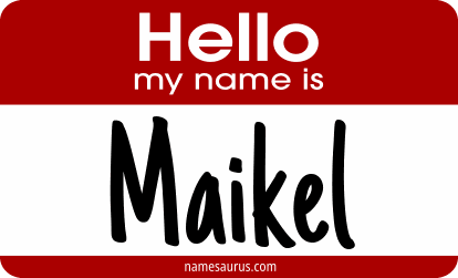 Hello my name is Maikel png download