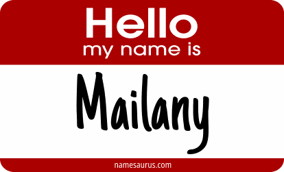Hello my name is Mailany png download