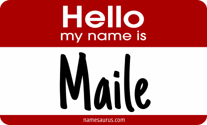 Hello my name is Maile png download