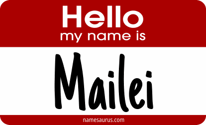 Hello my name is Mailei png download