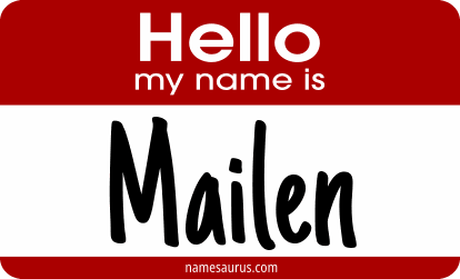 Hello my name is Mailen png download