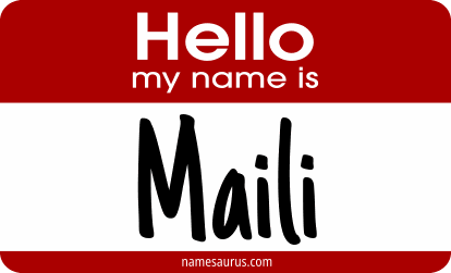 Hello my name is Maili png download