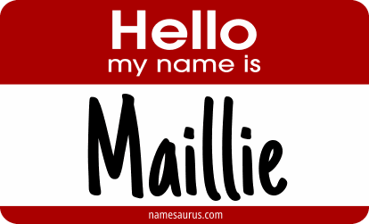 Hello my name is Maillie png download