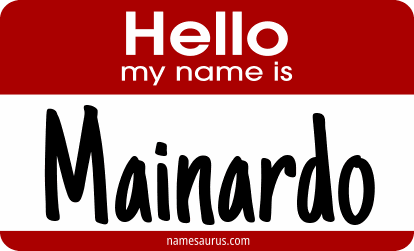 Hello my name is Mainardo png download