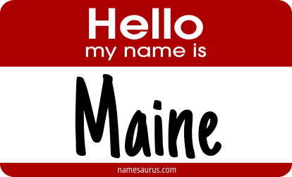 Hello my name is Maine png download
