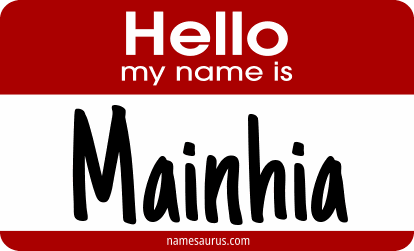 Hello my name is Mainhia png download