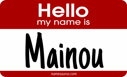 Hello my name is Mainou png download
