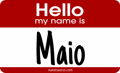 Hello my name is Maio png download