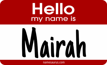 Hello my name is Mairah png download