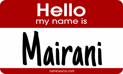 Hello my name is Mairani png download