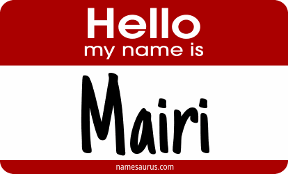 Hello my name is Mairi png download