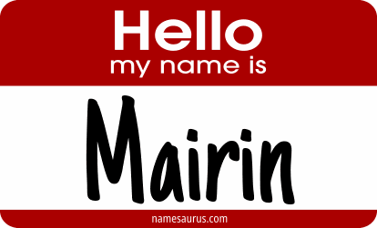 Hello my name is Mairin png download