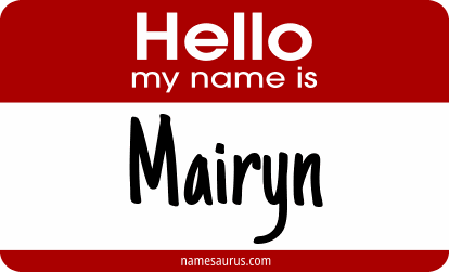 Hello my name is Mairyn png download