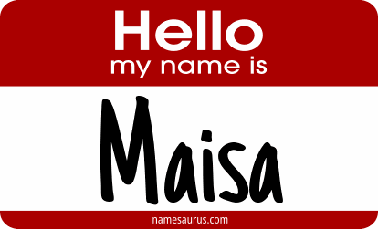 Hello my name is Maisa png download