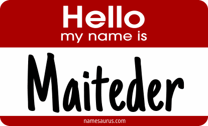 Hello my name is Maiteder png download