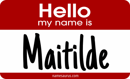 Hello my name is Maitilde png download