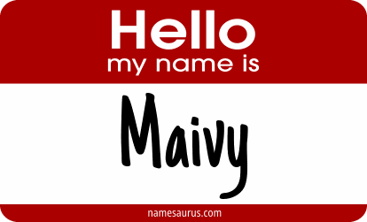 Hello my name is Maivy png download