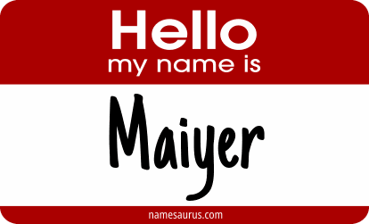Hello my name is Maiyer png download
