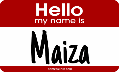 Hello my name is Maiza png download