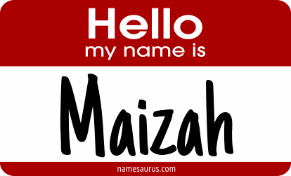 Hello my name is Maizah png download
