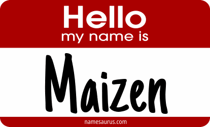 Hello my name is Maizen png download