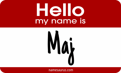 Hello my name is Maj png download