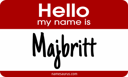 Hello my name is Majbritt png download