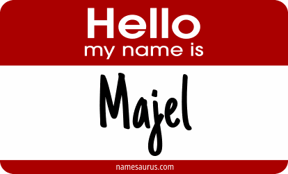 Hello my name is Majel png download