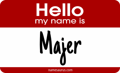 Hello my name is Majer png download