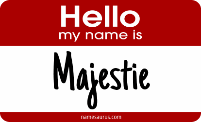 Hello my name is Majestie png download