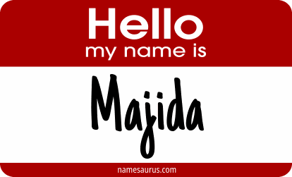 Hello my name is Majida png download