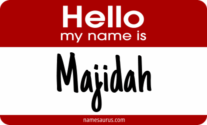 Hello my name is Majidah png download