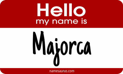 Hello my name is Majorca png download