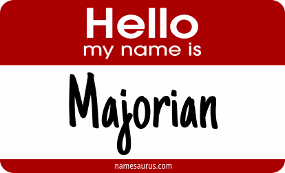 Hello my name is Majorian png download