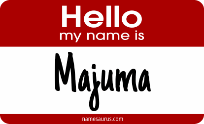 Hello my name is Majuma png download