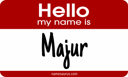Hello my name is Majur png download