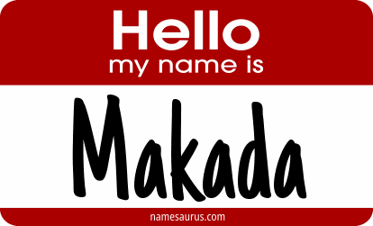 Hello my name is Makada png download