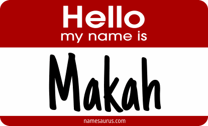 Hello my name is Makah png download