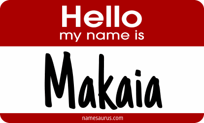 Hello my name is Makaia png download