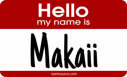 Hello my name is Makaii png download