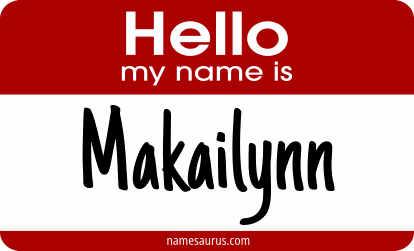 Hello my name is Makailynn png download