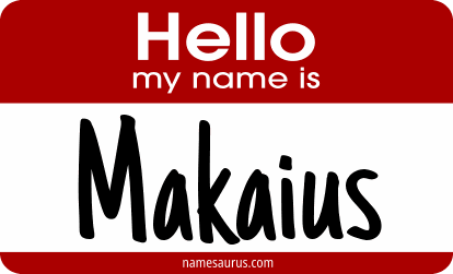 Hello my name is Makaius png download