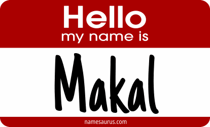 Hello my name is Makal png download