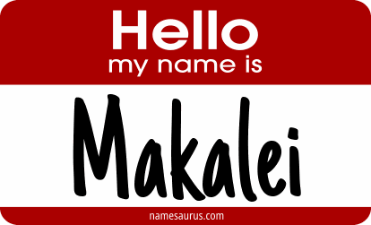 Hello my name is Makalei png download