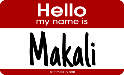 Hello my name is Makali png download
