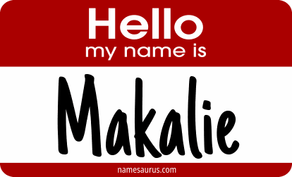 Hello my name is Makalie png download