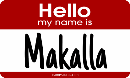 Hello my name is Makalla png download