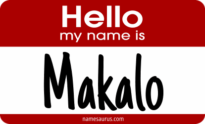 Hello my name is Makalo png download